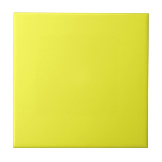 Lemon Yellow Solid Color Tegel Tegeltje (Voorkant)