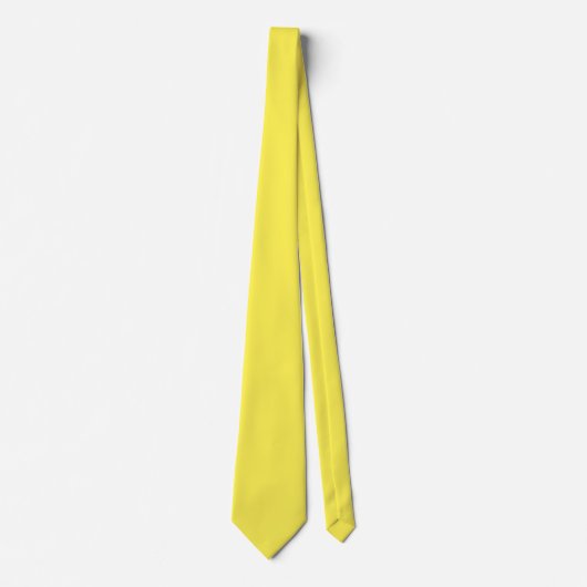 Lemon Yellow Solid Stropdas (Voorkant)