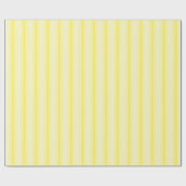 Lemon Yellow Stripes Cadeaupapier (Vlak)