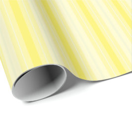 Lemon Yellow Stripes Cadeaupapier