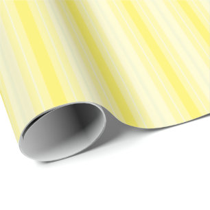 Lemon Yellow Stripes Cadeaupapier