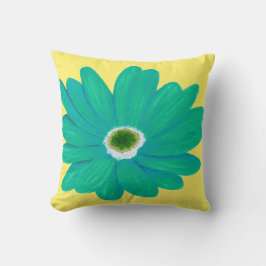 Lemon Yellow Summer Floral Sierkussen