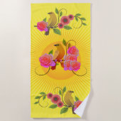 Lemon Yellow Sunshine & Dew Drops Strandlaken (Voorkant)