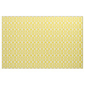 Lemon Yellow Trellis Pattern Fabric Stof (Yard (91,4 cm))