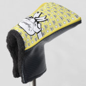 Lemon Yellow White Polka Dots Bows Gepersonaliseer Golfheadcover (3/4 voorkant)
