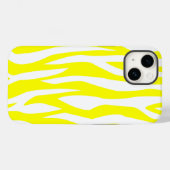 Lemon Yellow Zebra Print Case-Mate iPhone Case (Achterkant (horizontaal))