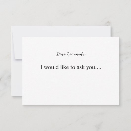 Lemon Zal je mijn Bridesmaid voorstel zijn? (Achterkant)