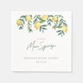 Lemon Ze vond haar belangrijkste knijp Vrijgezelle Servet (Voorkant)