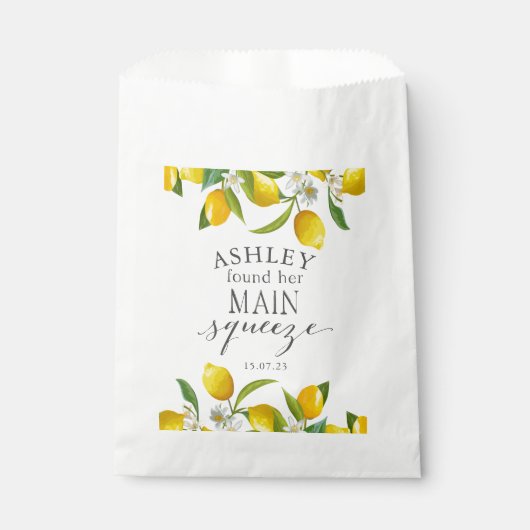 Lemon, ze vond haar belangrijkste squeeze bedankzakje (Voorkant)