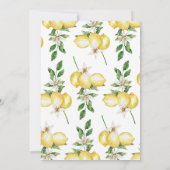 Lemon Ze vond haar belangrijkste Squeeze Vrijgezel Kaart (Achterkant)