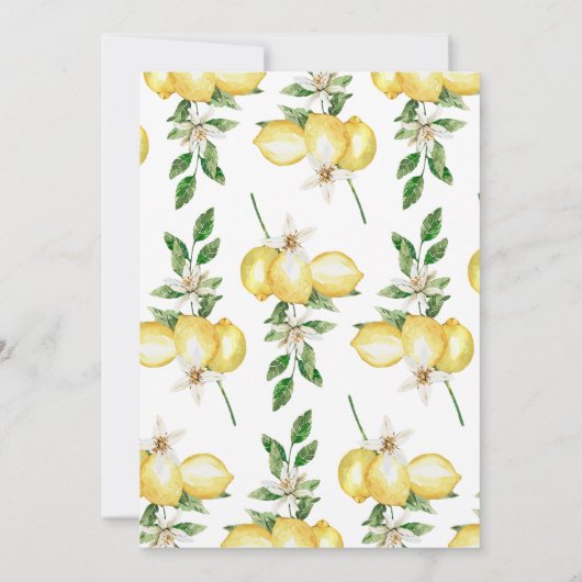 Lemon Ze vond haar belangrijkste Squeeze Vrijgezel Kaart (Achterkant)