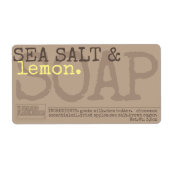 Lemon Zee Zout Zeep Professional Product Packaging Etiket (Voorkant)