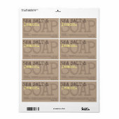 Lemon Zee Zout Zeep Professional Product Packaging Etiket (Full Sheet)