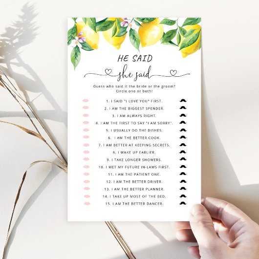 Lemon zei dat ze vrijgezellenfeest game zei