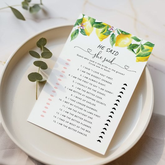 Lemon zei dat ze vrijgezellenfeest game zei