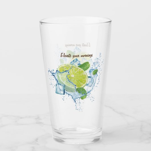 "Lemon Zest Delight: het ultieme sapglas" Glas (Voorkant)