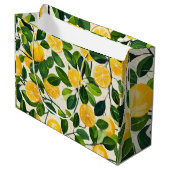 "Lemon Zest Gift Bag" Groot Cadeauzakje (Voorkant Gekanteld)