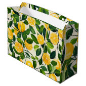 "Lemon Zest Gift Bag" Groot Cadeauzakje (Achterkant Gekanteld)