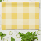 Lemon Zest Gingham patroon Theedoek (Gevouwen)