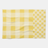 Lemon Zest Gingham patroon Theedoek (Horizontaal)