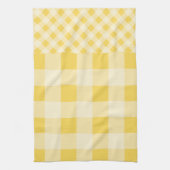 Lemon Zest Gingham patroon Theedoek (Verticaal)