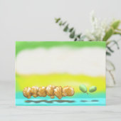 Lemon Zest Madeleines en Green Grapes Bedankkaart (Staand voorkant)