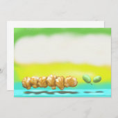 Lemon Zest Madeleines en Green Grapes Bedankkaart (Voorkant / Achterkant)