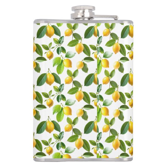 Lemon Zest Pattern Heupfles (Achterkant)