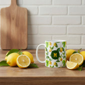 Lemon Zest Pattern Koffiemok