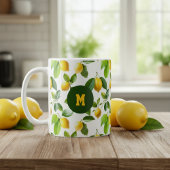 Lemon Zest Pattern Koffiemok