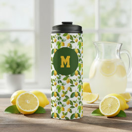 Lemon Zest Pattern Thermosbeker
