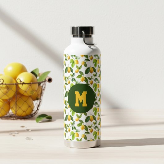 Lemon Zest Pattern Waterfles