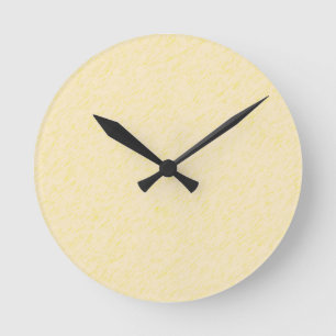 Lemon Zest print - gele faun accessoires op maat Ronde Klok