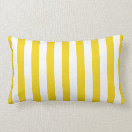 Lemon Zest Yellow Stripes Pattern Kussen