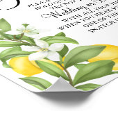 Lemon Zet een Ring vrijgezellenfeest spel teken Poster (Hoek)