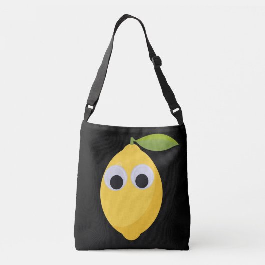 Lemon, zoete vruchten met goede ogen crossbody tas (Achterkant)