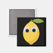 Lemon, zoete vruchten met goede ogen magneet (Voorkant / Achterkant)