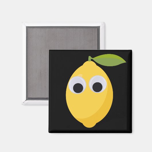 Lemon, zoete vruchten met goede ogen magneet (Voorkant / Achterkant)