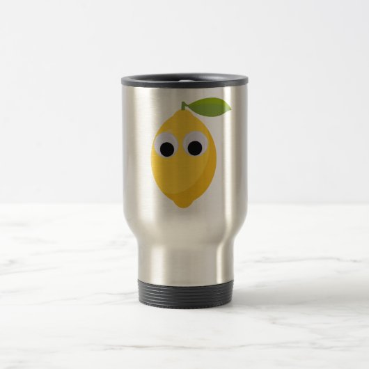 Lemon, zoete vruchten met goede ogen reisbeker (Center)