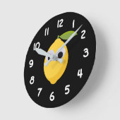 Lemon, zoete vruchten met goede ogen ronde klok (Hoek)