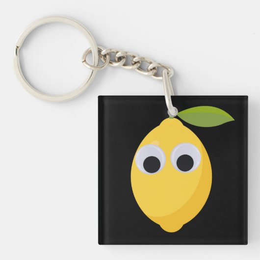 Lemon, zoete vruchten met goede ogen sleutelhanger (Voorkant)