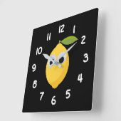 Lemon, zoete vruchten met goede ogen vierkante klok (Hoek)