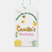 Lemon Zomer Thema Kinderen Verjaardag Cadeaulabel (Voorkant)