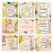 Lemon Zomer Thema Kinderen Verjaardag Cadeaulabel
