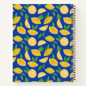 Lemon zomercitrusvruchtpatroon notitieboek (Achterkant)