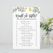 Lemon zou de Bride in plaats van het Vrijgezellenf (Staand voorkant)