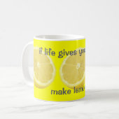 Lemonade - als het leven je citroenadvies geeft koffiemok (Voorkant links)