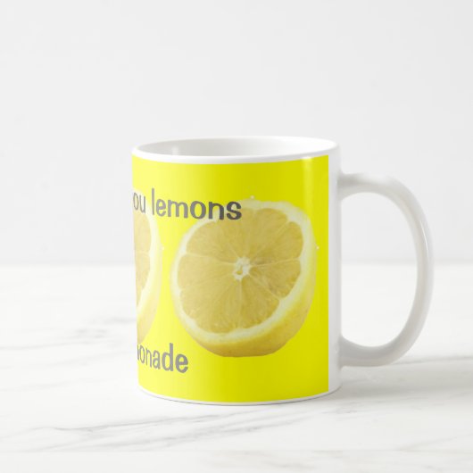 Lemonade - als het leven je citroenadvies geeft koffiemok (Rechts)