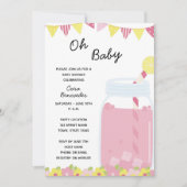 Lemonade Baby shower Uitnodiging (Voorkant)