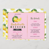 Lemonade bachelorette Itinerary nodigde uit Kaart (Voorkant / Achterkant)